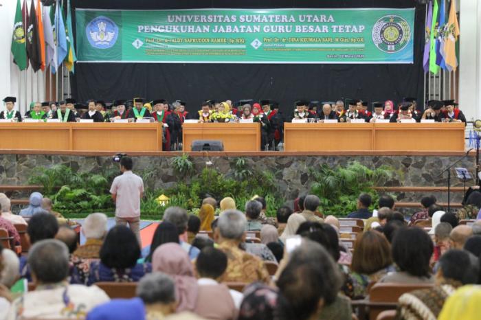 Guru Besar USU Diharap Berkontribusi Bagi Kota Medan