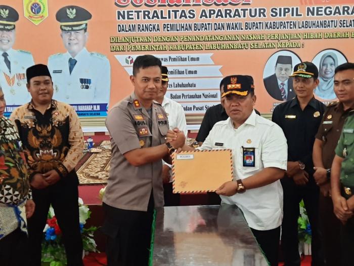 Kapolres Labuhanbatu Hadiri Sosialisasi Netralitas ASN Pilkada Labusel