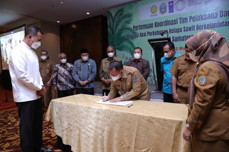 Bupati Labuhanbatu Mengikuti Pertemuan, Pelaksanaan dan Pelaporan RAP KSB Bersama Wagubsu