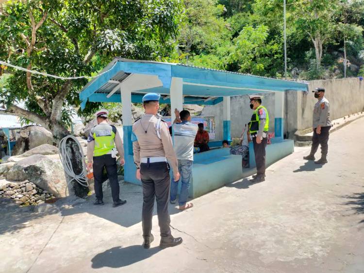 Polres Humbang Hasundutan Tinjau Lokasi Objek Wisata Janji Pastikan Warga Taati Prokes
