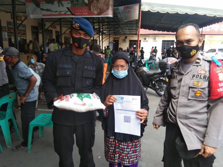 Batalyon B Brimob Polda Sumut Rapatkan Barisan Guna Capai Target Vaksinasi Covid-19