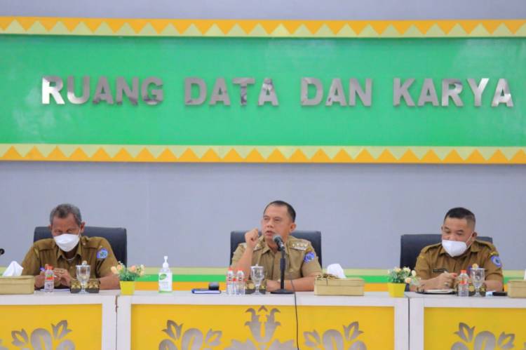 Bupati Pimpin Rapat Kordinasi Pelaksanaan Vaksinasi Covid-19