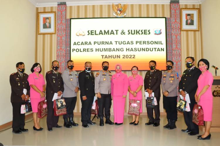 Lima Personil Polres Humbang Hasundutan Masuk Purna Bakti