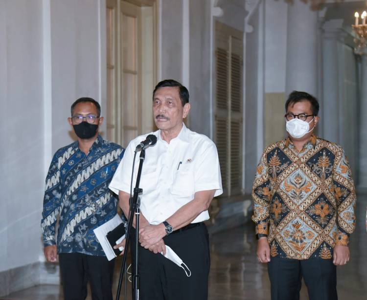 Presiden Terima Laporan Hasil Kunjungan Menko Marinves ke Arab Saudi