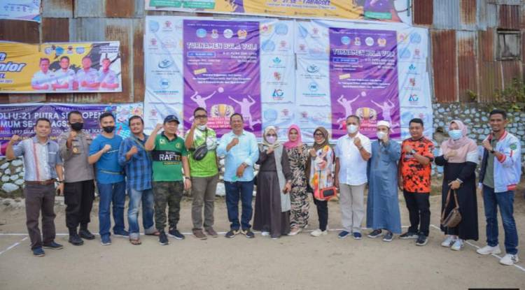 Walikota Sidempuan Buka Turnamen Voli Piala IKAPADA