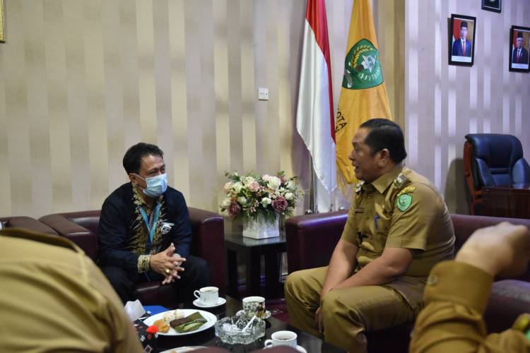Walikota Sidempuan Terima Audensi PT Taspen Sampaikan Program Warung Mantap Sejahtera