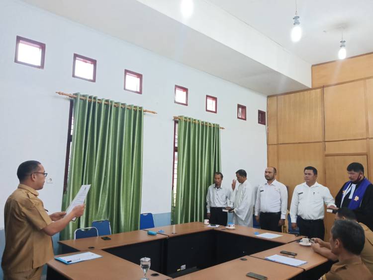 Kepala Dinas BKPSDM Humbahas Christison Rudianto Marbun, Lantik 3 Orang Setingkat Eselon III
