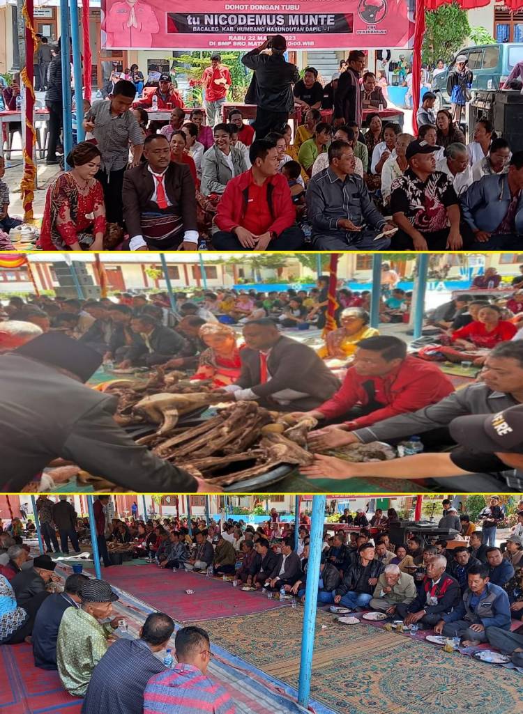 Ribuan Masyarakat Hadiri, Doa Raja Bius Matiti Berangkatkan Nicodemus Munte, Bacaleg DPRD Humbang Hasundutan