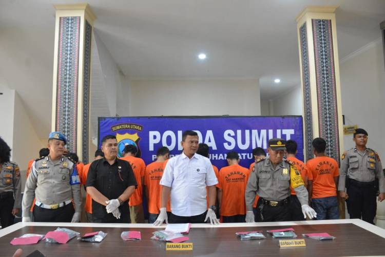 Satresnarkoba Polres Labusel Giat Pers Rilis Ungkap Kasus Periode 1 Maret - 14 Maret 2024