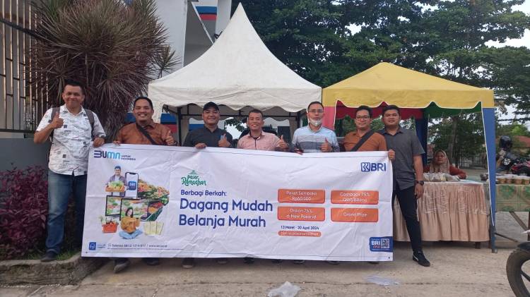 Bank BRI BO Kotapinang Gelar Pasar Ramadhan, Dagang Mudah, Belanja Murah
