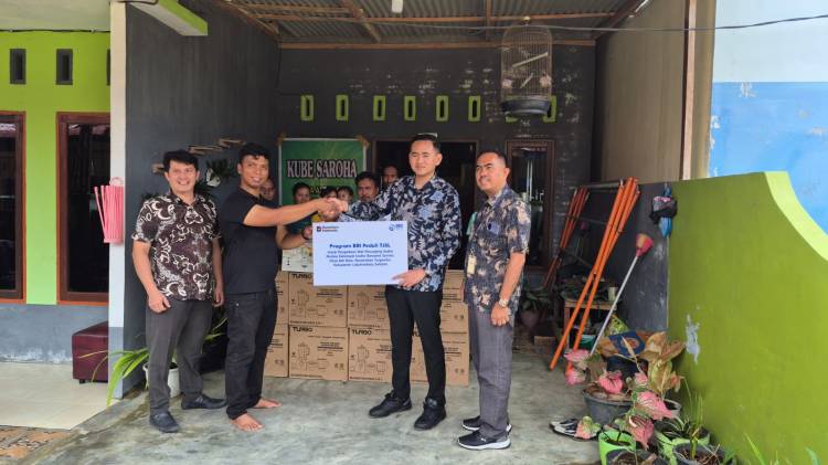 Program TJSL, BRI BO Kotapinang Salurkan Bantuan Alat Produksi ke KUBE Saroha