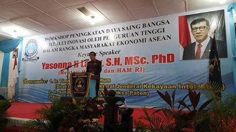 Yasonna H Laoly Resmikan Gedung Amudi Pasaribu dan AE Manihuruk di Universitas HKBP Nommensen Medan