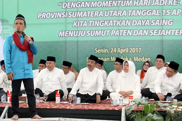 Israk Mikraj dan Tabligh Akbar Hari Jadi 69 Provinsi, Gubernur Panjatkan Doa untuk Masyarakat Sumut