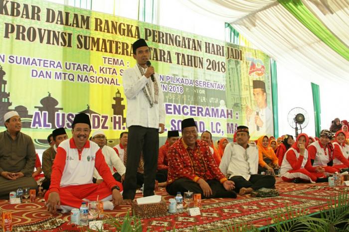 Tengku Erry Dan Ustadz Abdul Somad Berharap Pilkada Dan MTQN 2018 Sukses