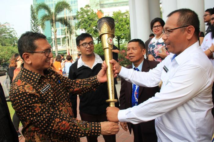 Obor Paskah Nasional Tiba di Medan