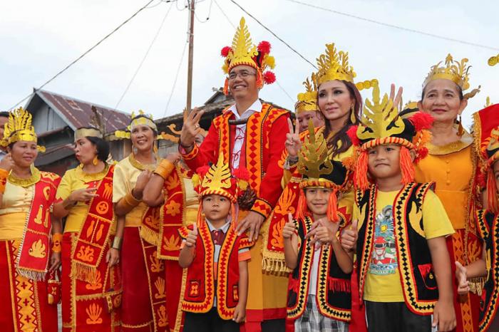 Sambutan Tarian Perang untuk Kemenangan Sumut