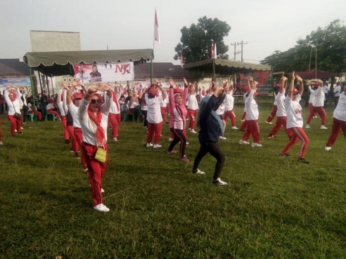 Gebyar Senam Ceria Ala Jokowi Sukses di Marendal