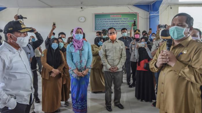 Kepada Gubsu, Tim Medis RSUD dan Walikota Padangsidimpuan Harapkan Pemenuhan Alkes Covid 19