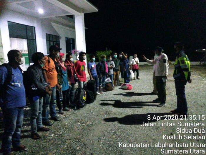 36 TKI Diamankan Tim Gabungan Kecamatan Kualuh Leidong