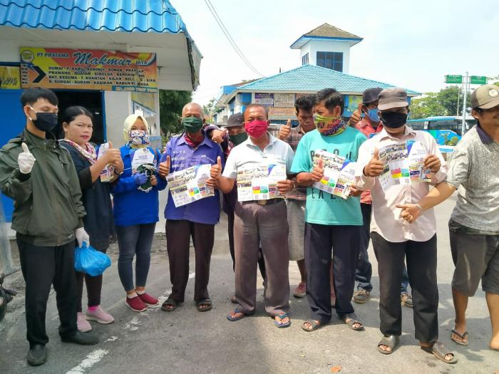 ATDS Lubuk Pakam Bagi Masker untuk Warga