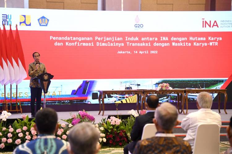 Presiden Sambut Baik Kerja Sama Investasi INA dengan Hutama Karya dan Waskita Karya