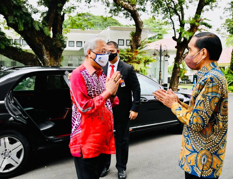 Presiden Jokowi Sambut Kunjungan Kerja PM Malaysia di Istana Merdeka