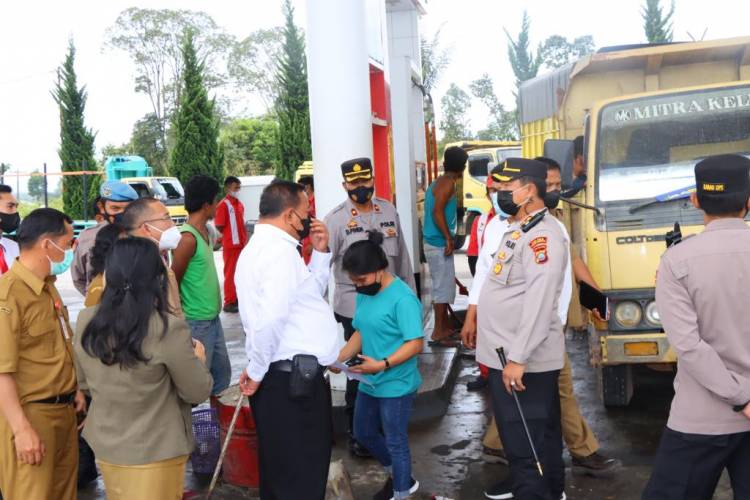Polres Humbang Hasundutan Minitoring SPBU, Antisipasi Kelangkaan BBM