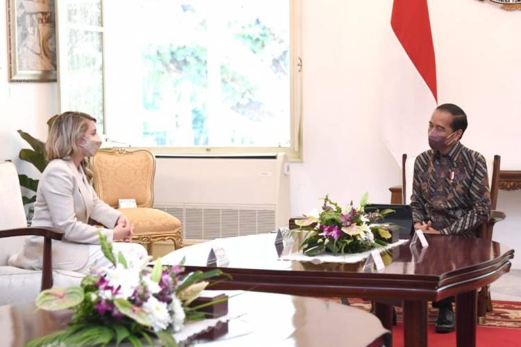 Bertemu Presiden Jokowi, Menlu Kanada Sampaikan Dukungan Terhadap Presidensi G20 Indonesia
