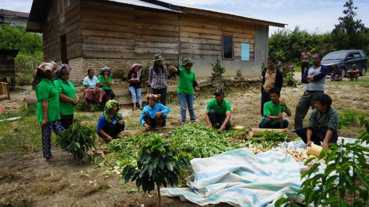 Pelatihan Pembuatan Kompos Organik Kepada Kelompok Tani Hutan Marsada oleh TPL