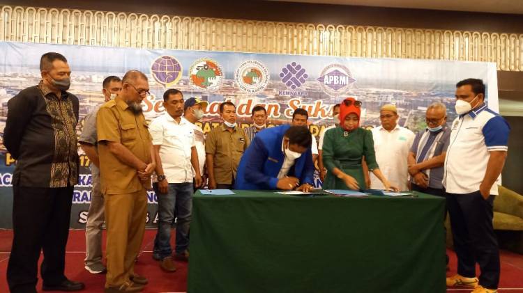 Serah Terima Kepengurusan Primkop TKBM Upaya Karya Pelabuhan Belawan Dirangkai Peduli Anak Yatim