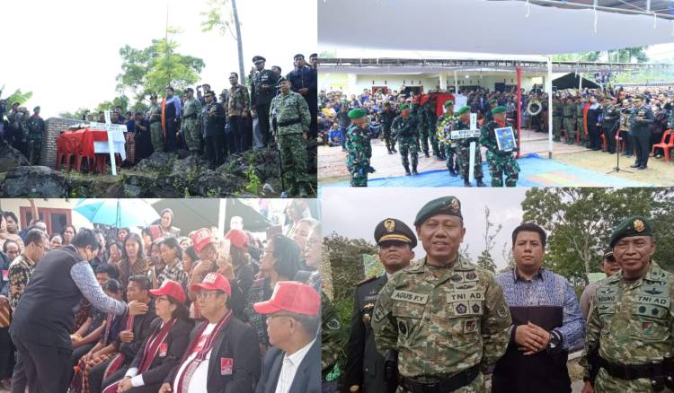 Bupati Samosir Hadiri Pemakaman Serka Anumerta Roybertus Simbolon