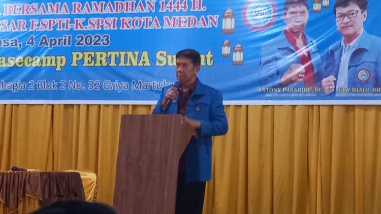 Gelar Buka Puasa Bersama, Antoni Pasaribu : DPC FSPTI-KSPSI Medan Tetap Solid