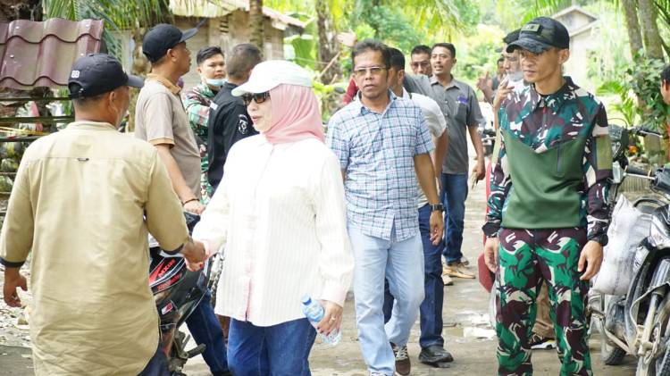Plt. Bupati Tinjau Lokasi TMMD di Desa Selat Beting