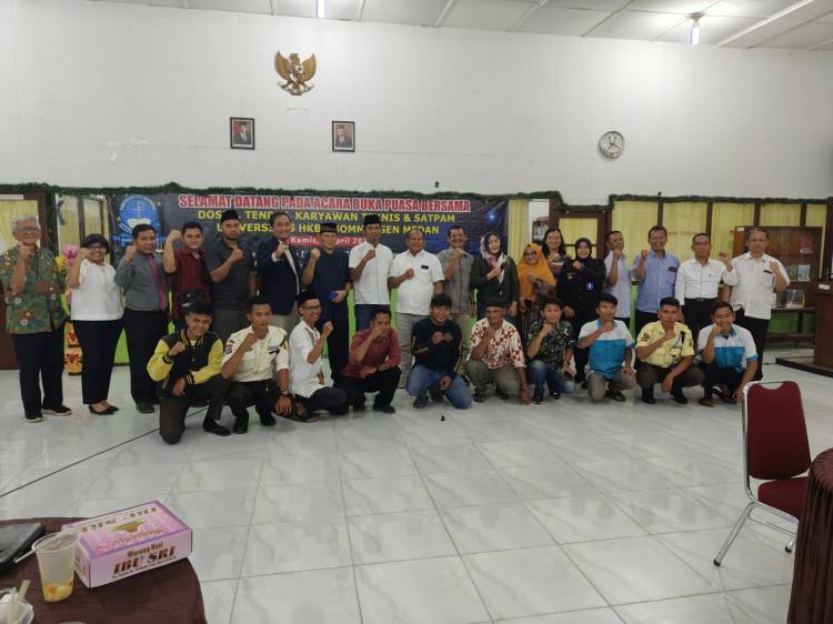 Tunjukkan Peduli Kebhinnekaan dan Sangat Toleran, UHN Medan Buka Puasa Bersama