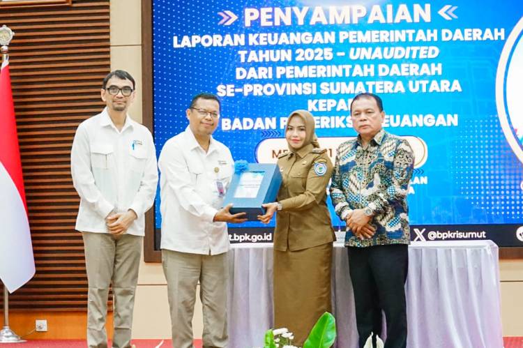 Bupati Labuhanbatu Sampaikan Laporan Keuangan Daerah ke BPK Perwakilan Sumut
