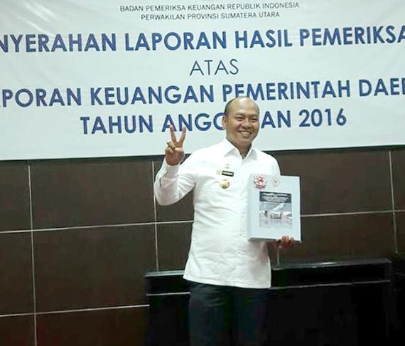 Bupati Taput Terima LHP dengan Opini WTP