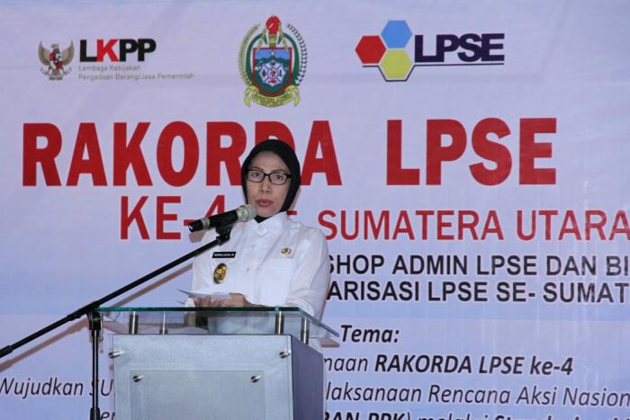 Wagubsu Nurhajizah Marpaung Buka Rakor Penyusunan Standarisasi LPSE