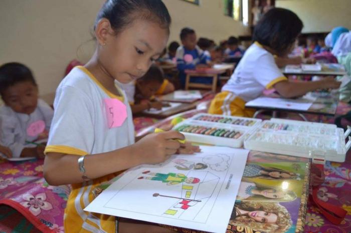 TK Pangeran Antasari Gelar Lomba Mewarnai dan Puzzle