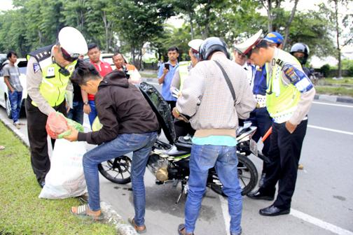 Penertiban Asmara Subuh Amankan 4 Unit Sepeda Motor