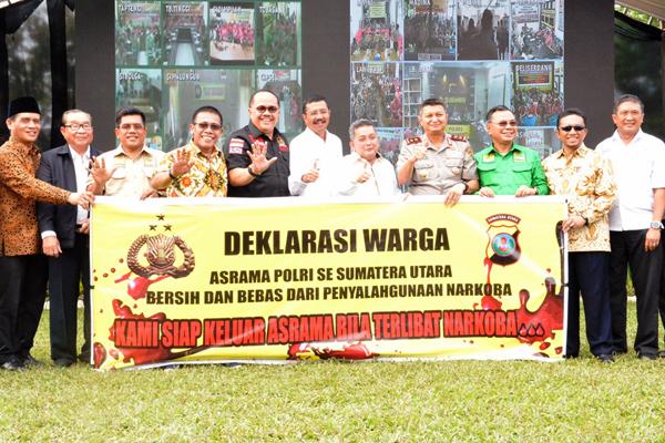 Deklarasi Asrama Polri Bebas Narkoba: "Bersih-bersih Didalam, Hajar Keluar"