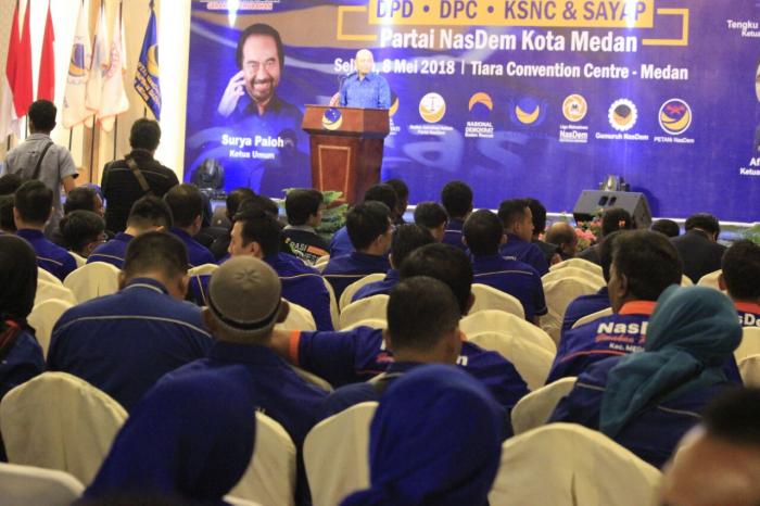 Wali Kota Hadiri Pelantikan Pengurus DPD Partai Nasdem Medan
