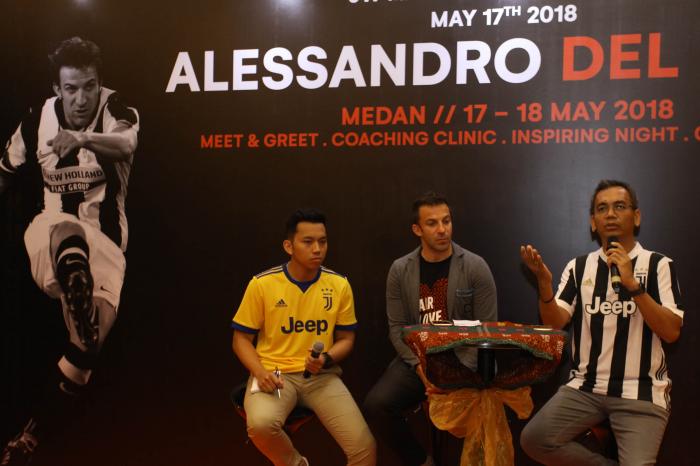 Puji Gaya Rap-rap, Del Piero: Saya Yakin Banyak Pemain Sumut yang Berbakat