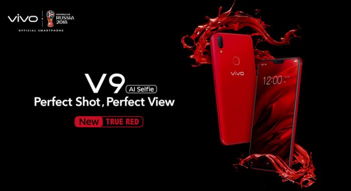 vivo V9 True Red, Seri Terbaru V9 dengan Warna Energetik