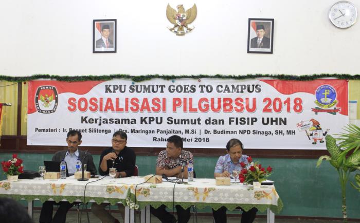 Menguat Dalam KPU Sumut Goes To Campus, Mahasiswa Harus Jadi Pemilih Cerdas dan Jadi Contoh