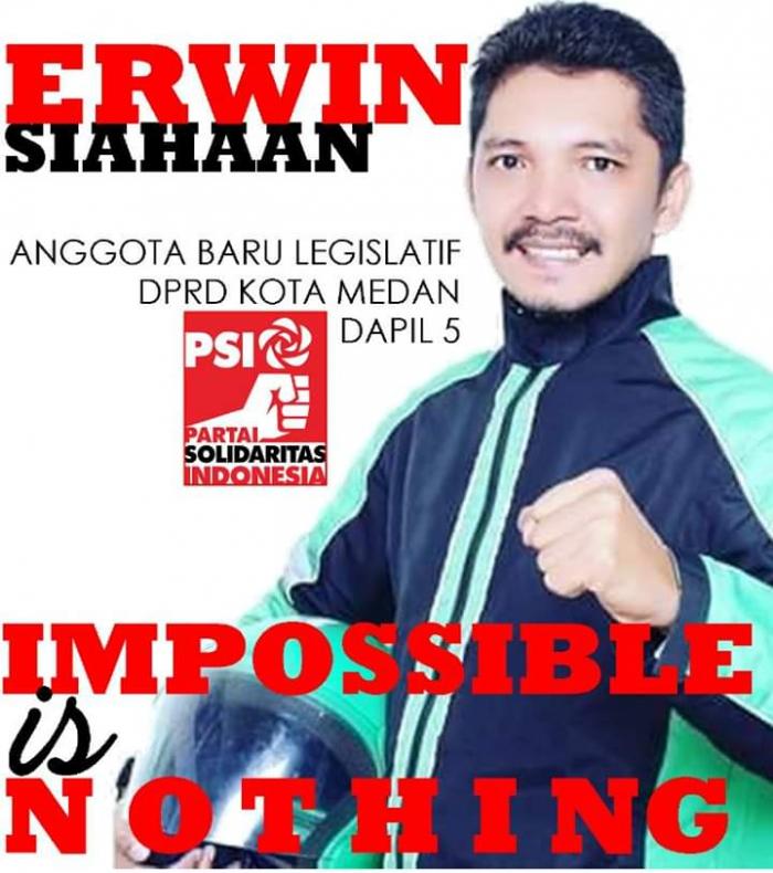 Putra Batak Driver Ojol, Erwin Siahaan Melenggang ke DPRD Medan