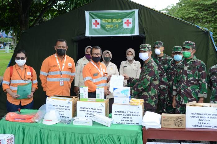 Tambang Emas Martabe Bantu Alkes Covid 19 RS TNI AD Padangsidimpuan