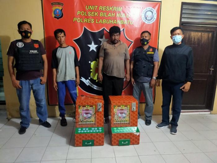Pemilik Warung dan Pemain Jekpot Ditangkap Tekab Reskrim Polsek Bilah Hulu