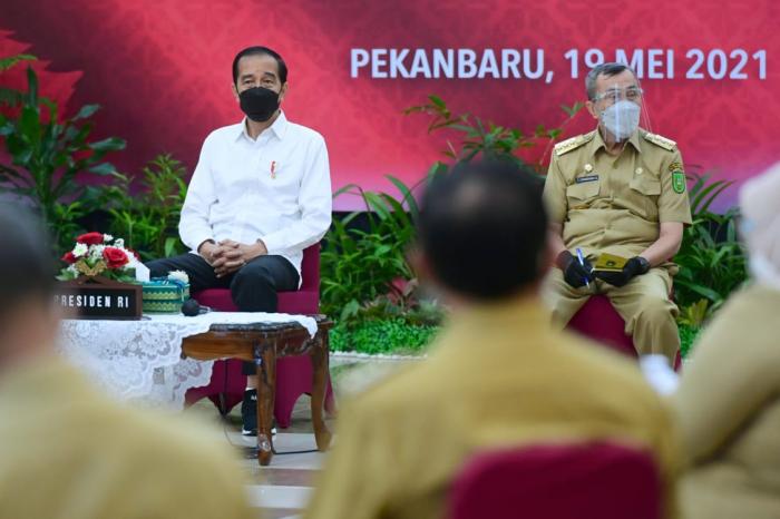 Presiden Jokowi Dorong Kerja Sama Daerah untuk Bersama Tangani Pandemi Covid-19