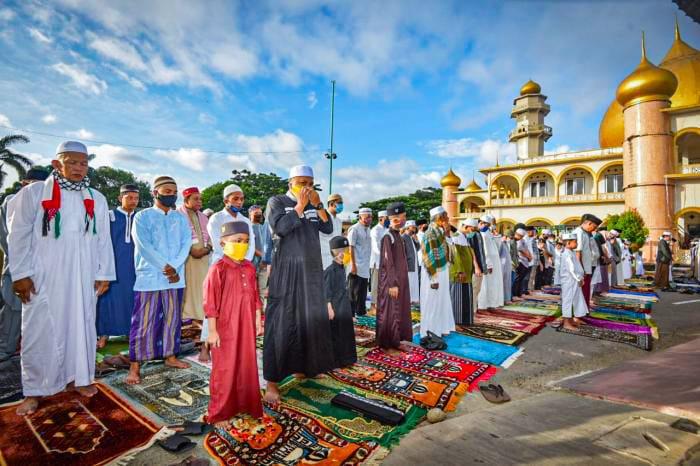 Shalat Idul Fitri 1442 H Di Sidimpuan Dilaksanakan Dengan Terapkan Prokes Covid 19