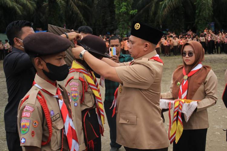 Jambore Cabang Labuhanbatu Tahun 2022 di Bumi Perkemahan Jamcab Resmi Dibuka